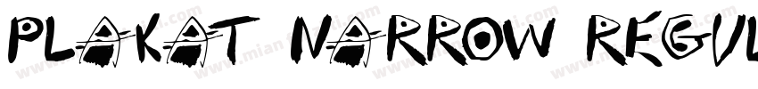 Plakat Narrow Regula字体转换